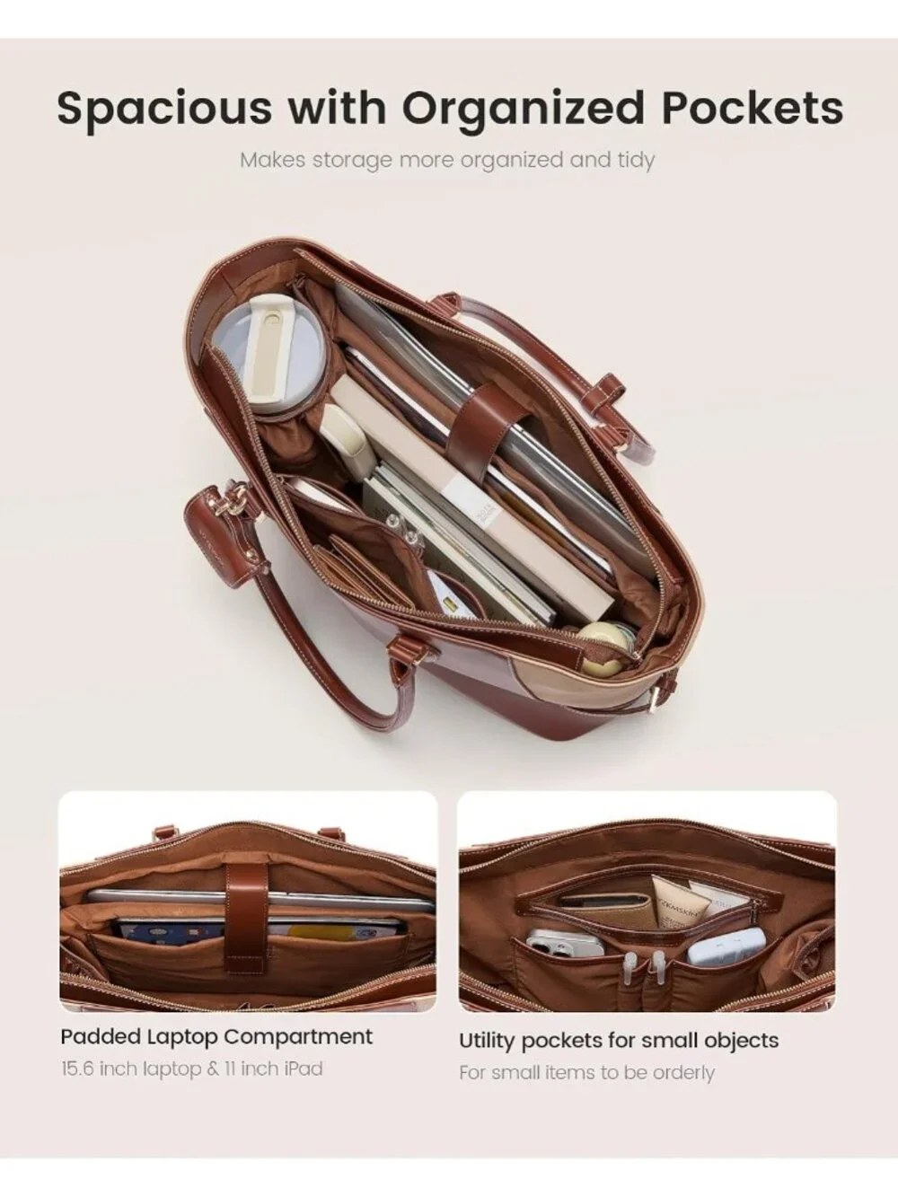 Stylish Laptop Tote Bag for Women | Versatile Purses | Perfect for Work & Travel